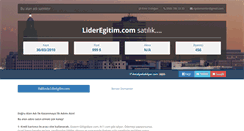 Desktop Screenshot of lideregitim.com