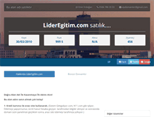 Tablet Screenshot of lideregitim.com